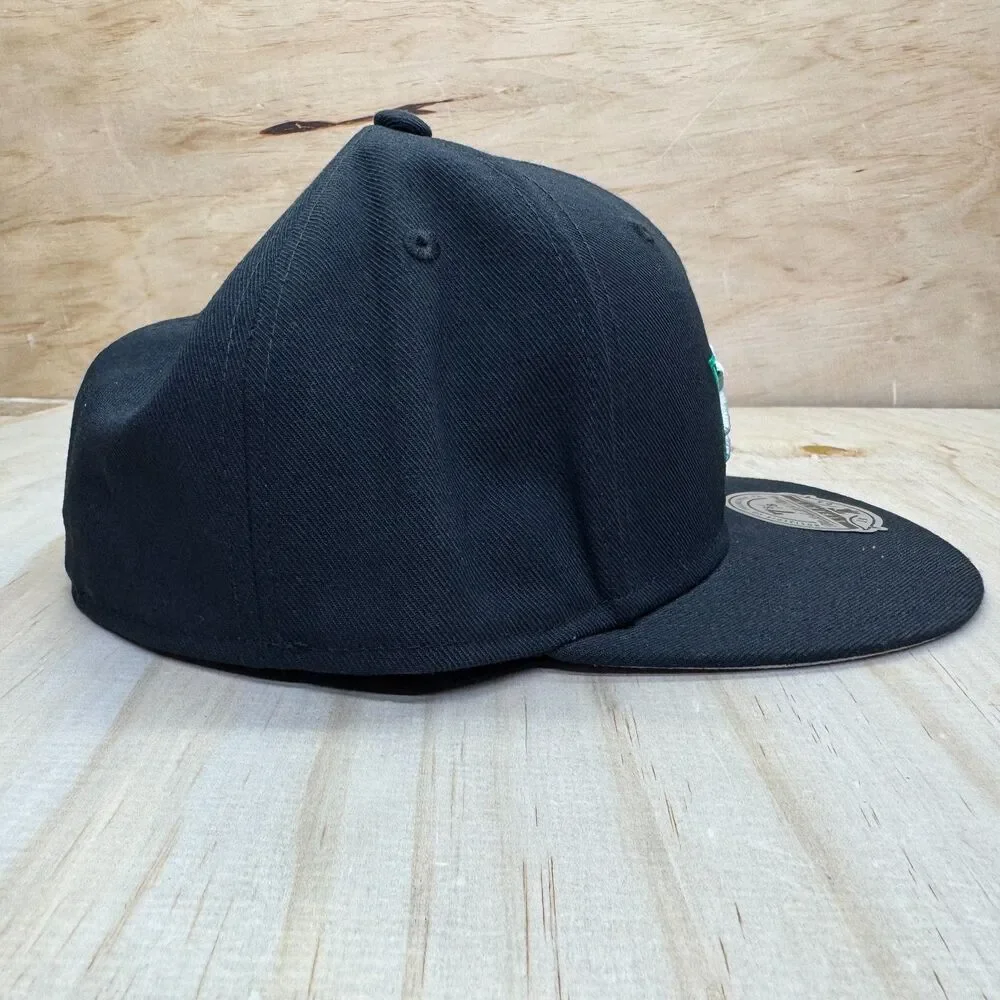 NEW Dallas Stars Mitchell Ness Liberty Fitted Cap Hat Black Sz 7 3/8